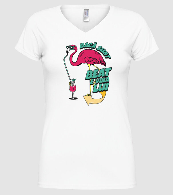 dacă sunt beat, e vina lui model alb pe tricou