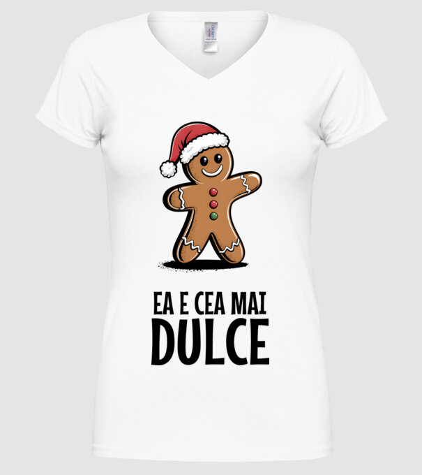 Ea e cea mai dulce alb model alb pe tricou
