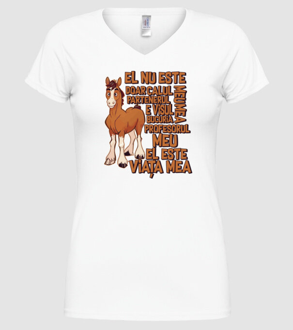 El nu este doar calul meu, e visul meu, partenerul meu, bucuria mea, profesorul meu, el este viața mea model alb pe tricou