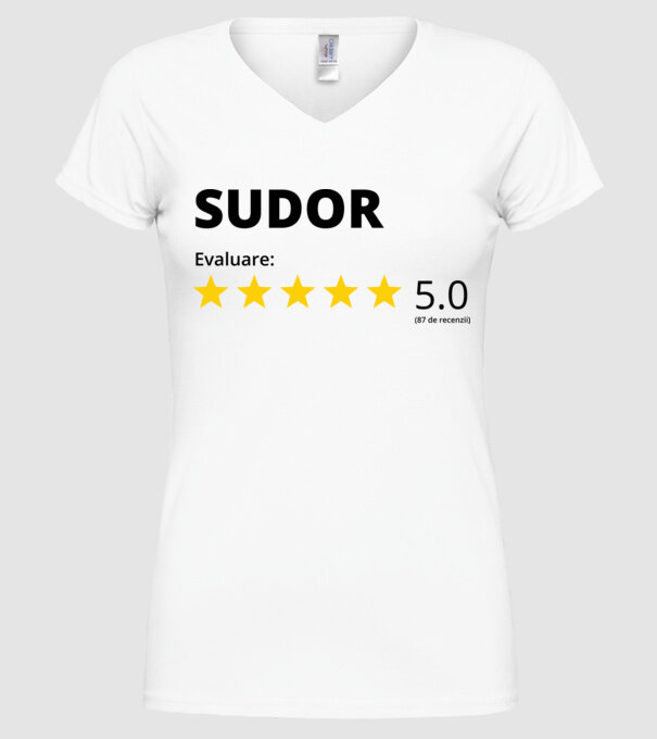 Evaluare - SUDOR model alb pe tricou