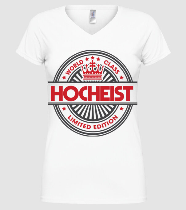 hocheist model alb pe tricou