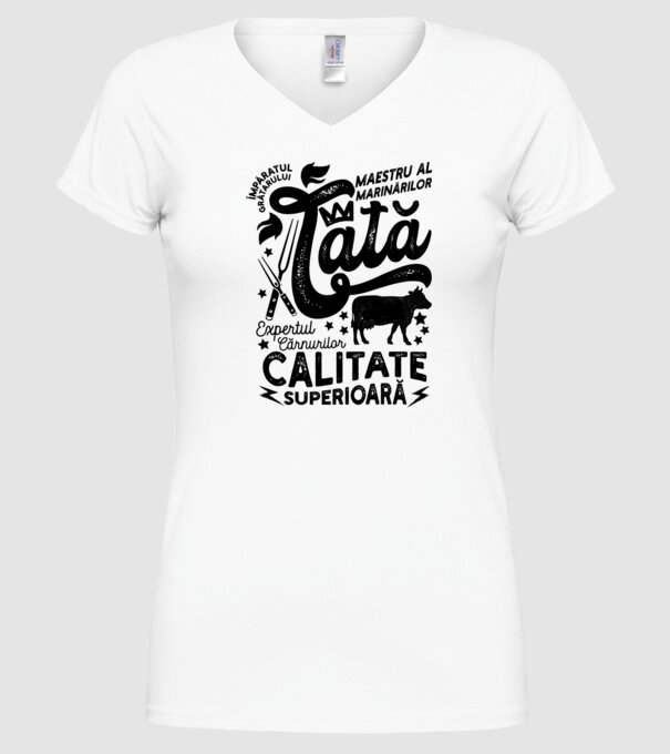 Împăratul grătarului, maestru al marinărilor, expertul cărnurilor - tată - Calitate superioară model alb pe tricou