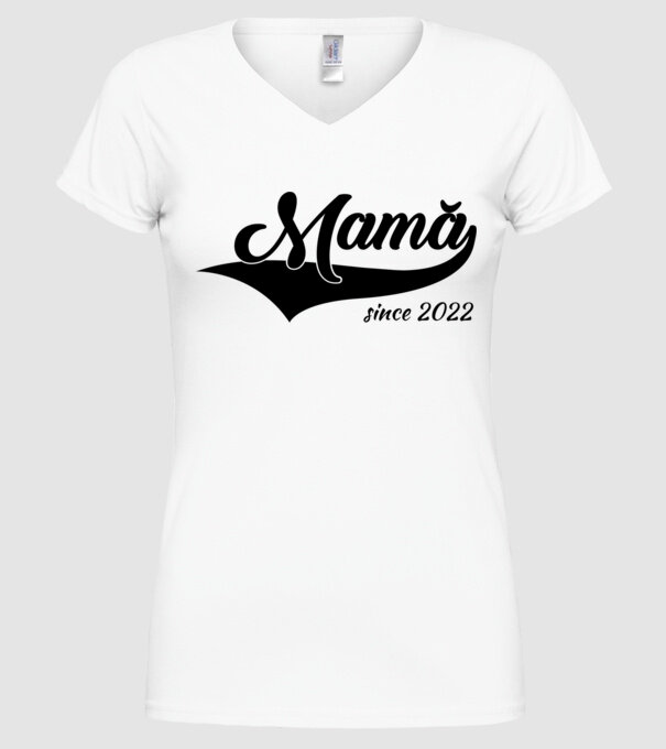 Mamă since 2022 model alb pe tricou