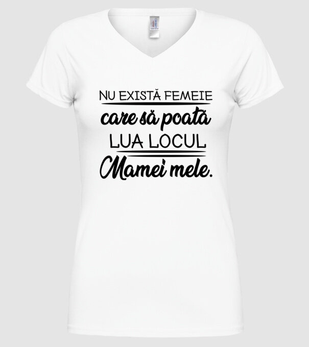 Nu exista femeie model alb pe tricou