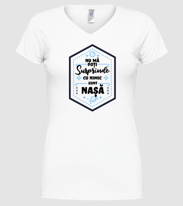Nu mă poți surprinde cu nimic, sunt naș model alb pe tricou