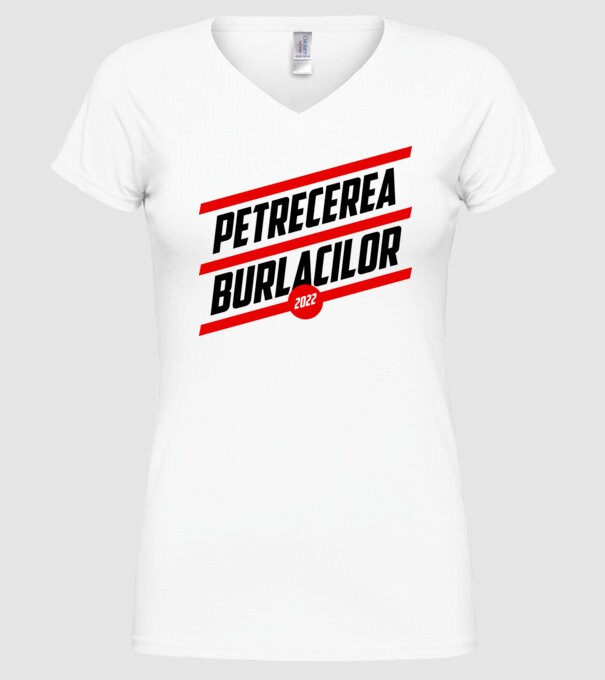 petrecerea burlacilor model alb pe tricou