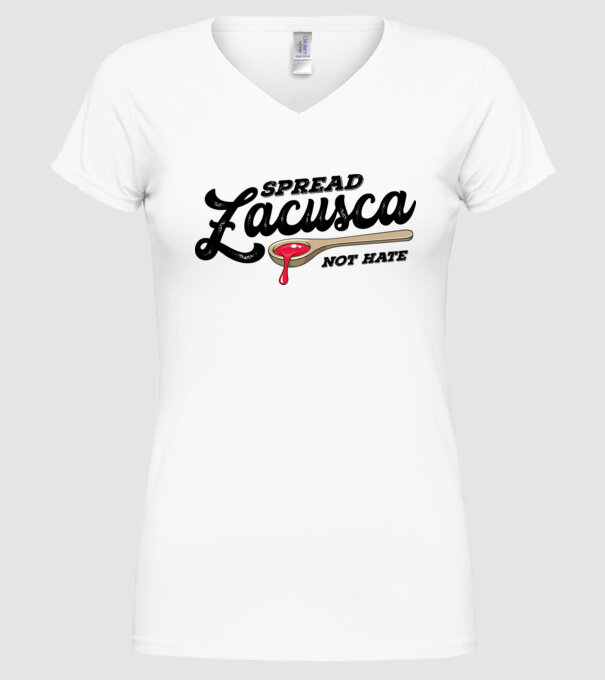România Zacusca model alb pe tricou