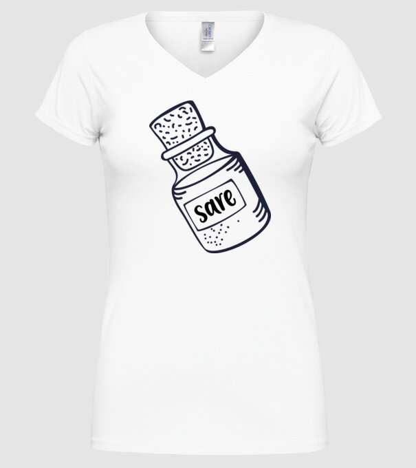 sare model alb pe tricou