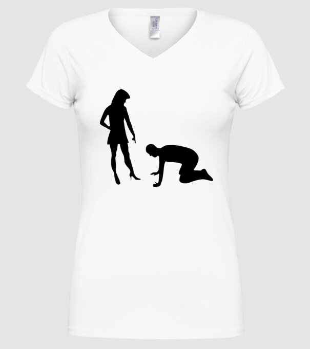 Sărut model alb pe tricou