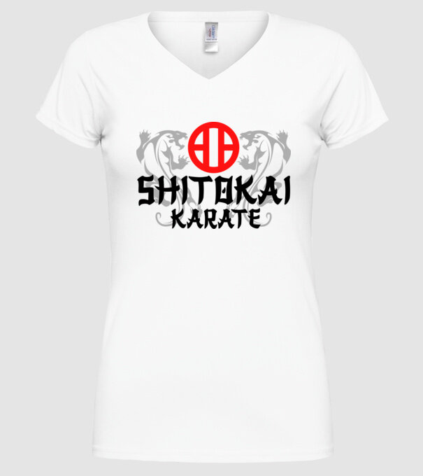 Shitokai Karate model alb pe tricou