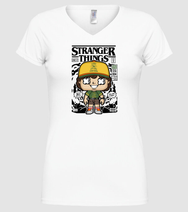 stranger things cereal model alb pe tricou