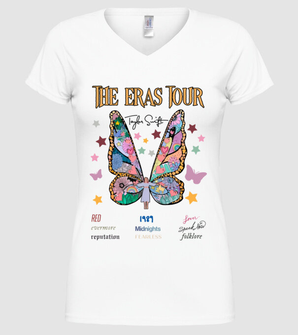 Taylor Swift eras fairy model alb pe tricou