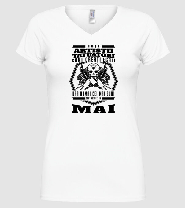 Toți artiștii tatuatori sunt creați egali mai model alb pe tricou
