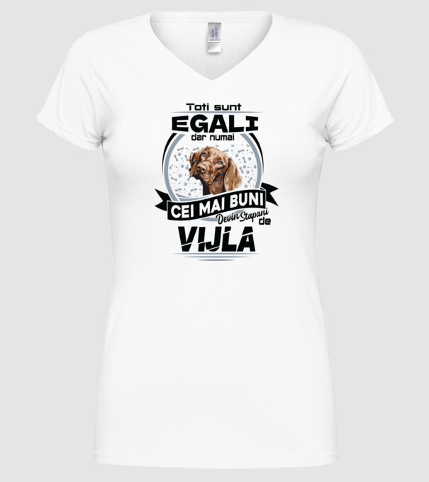 Toți sunt egali, dar numai cei mai buni devin stăpâni de vijla model alb pe tricou