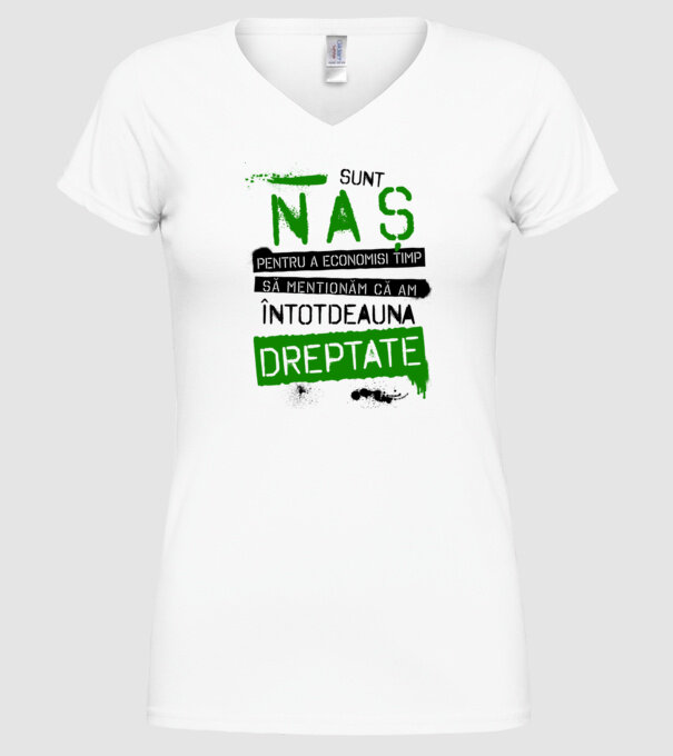Sunt naș - pentru a economisi timp, să menționăm că am întotdeauna dreptate! model alb pe tricou