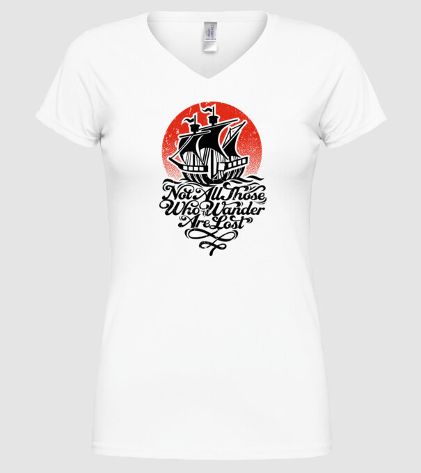 Vapoare model alb pe tricou