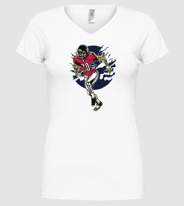 Zombie Player model alb pe tricou
