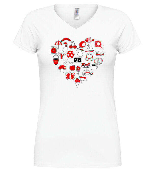  model  pe tricou