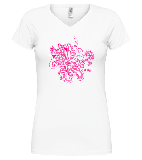  model  pe tricou