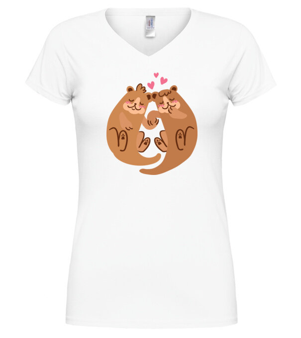  model  pe tricou