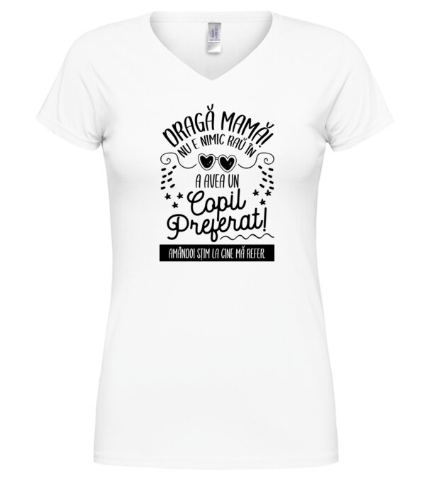  model  pe tricou