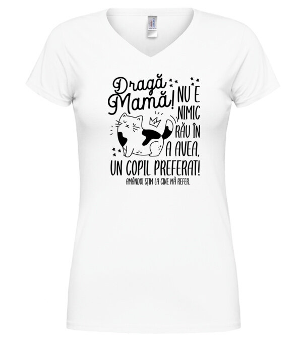  model  pe tricou