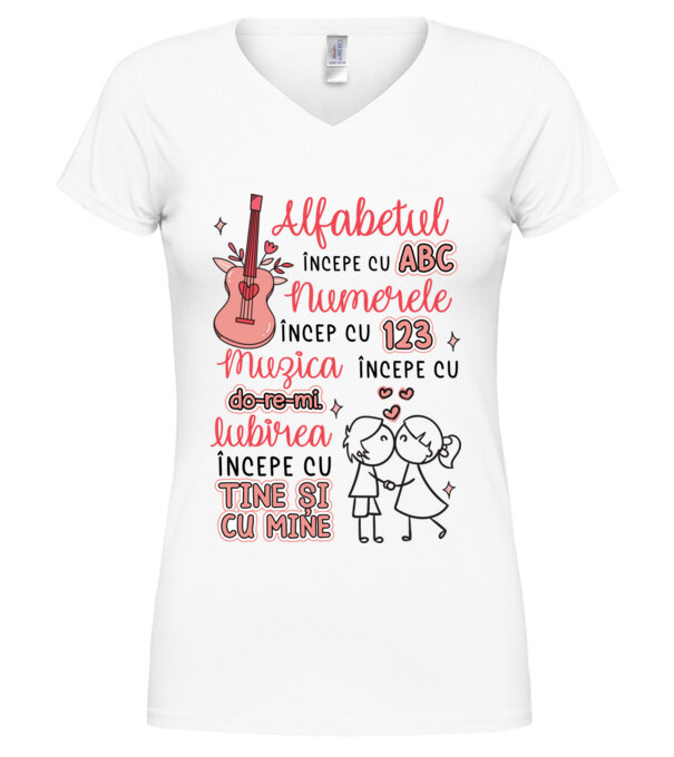  model  pe tricou