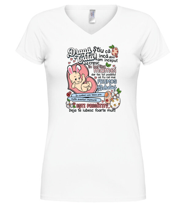  model  pe tricou