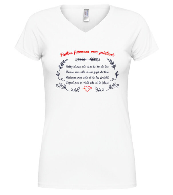  model  pe tricou