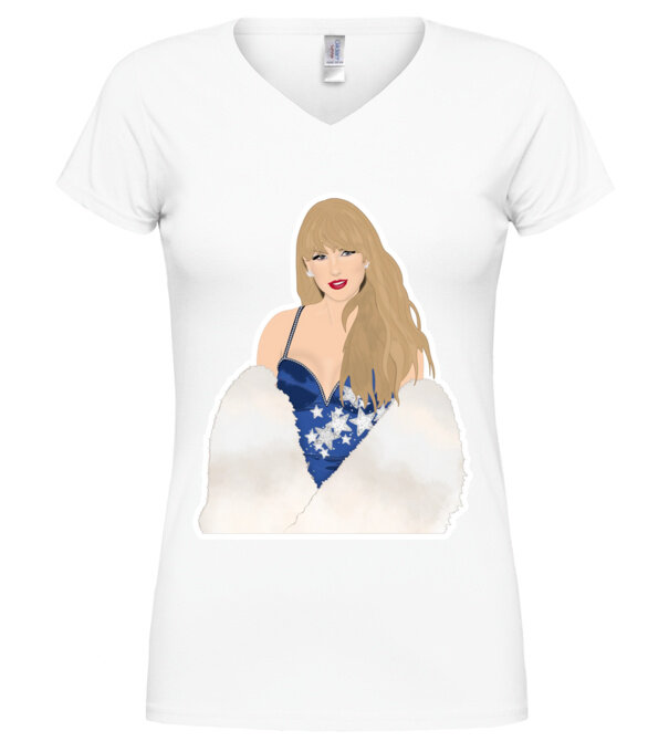  model  pe tricou