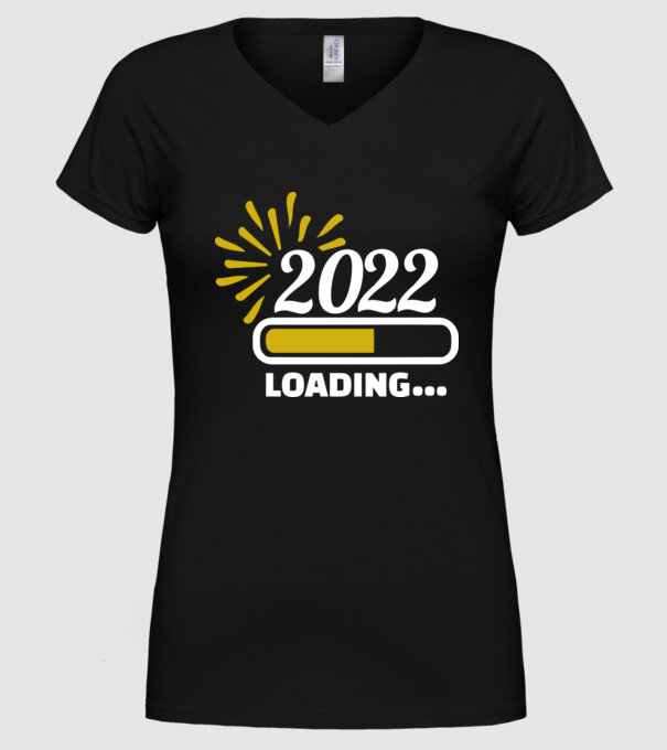 2022 loading model negru pe tricou