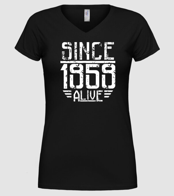 Alive since 1959 model negru pe tricou