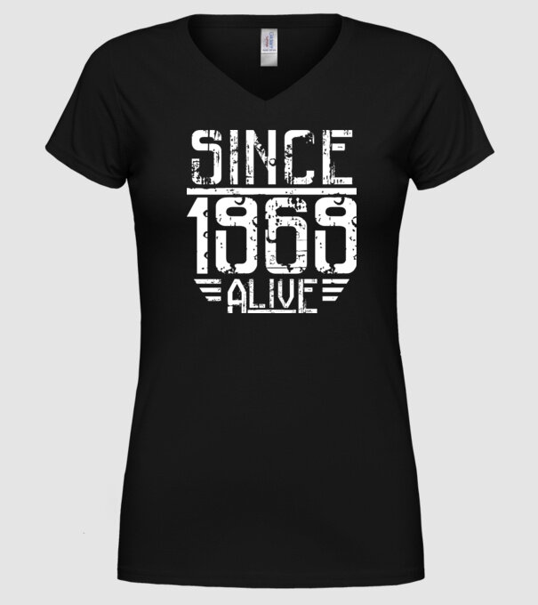 Alive since 1969 model negru pe tricou