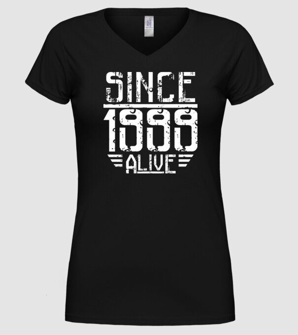 Alive since 1999 model negru pe tricou