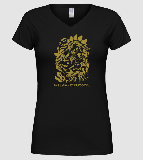 Anything is possible model negru pe tricou