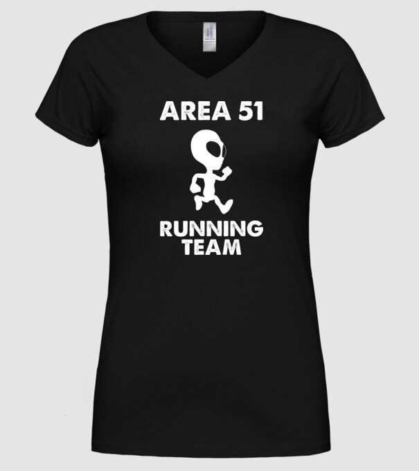 area51 running team model negru pe tricou