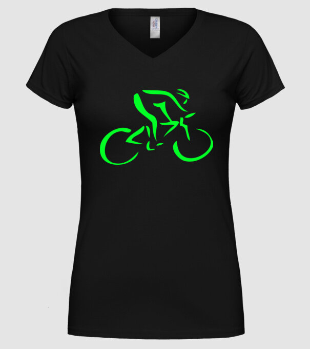 Bicikli model negru pe tricou