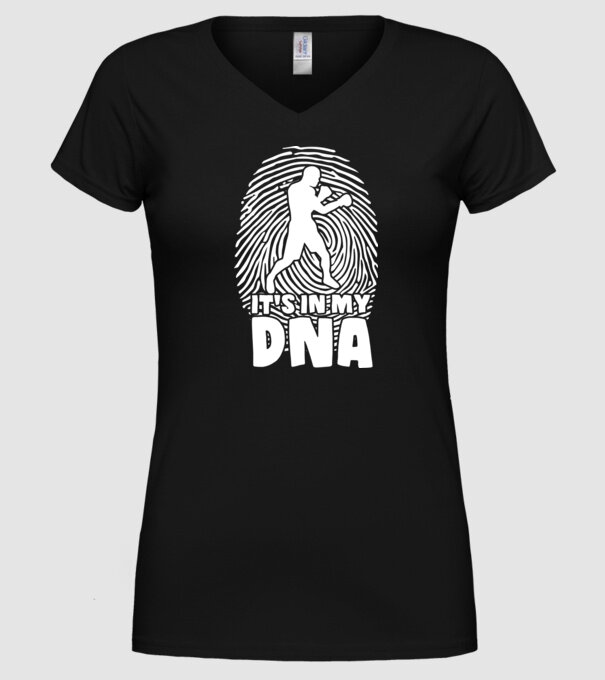 Boxer DNA model negru pe tricou