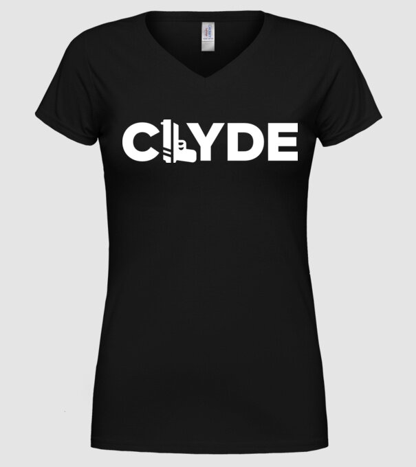 Bonnie és Clyde CLYDE model negru pe tricou