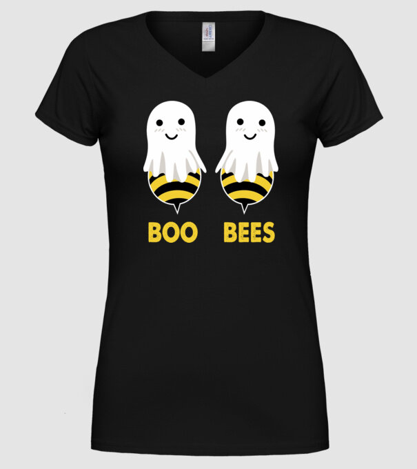 Boo bees model negru pe tricou
