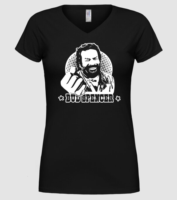 Bud Spencer model negru pe tricou