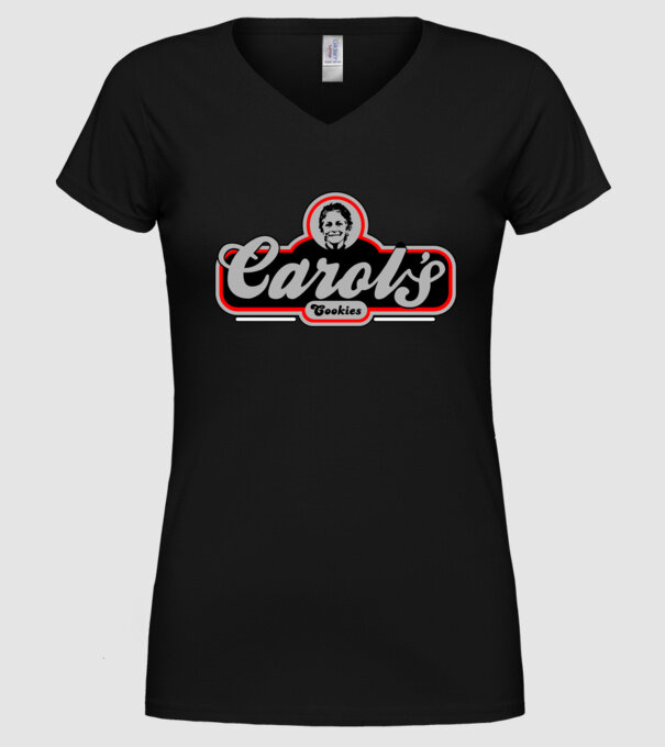 Carols cookies model negru pe tricou