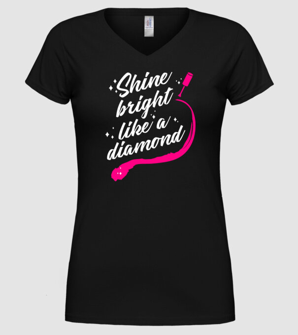 Versuri nail artist model negru pe tricou