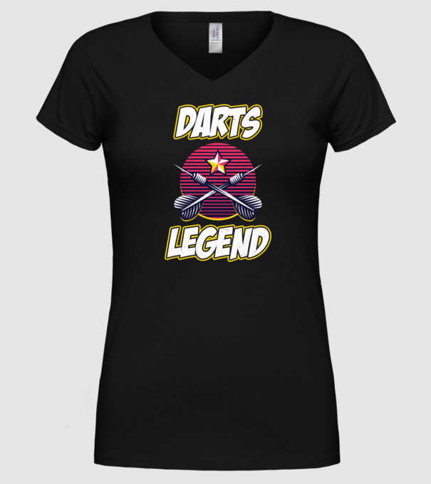 Darts legend model negru pe tricou