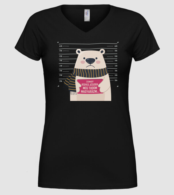 DearSanta model negru pe tricou