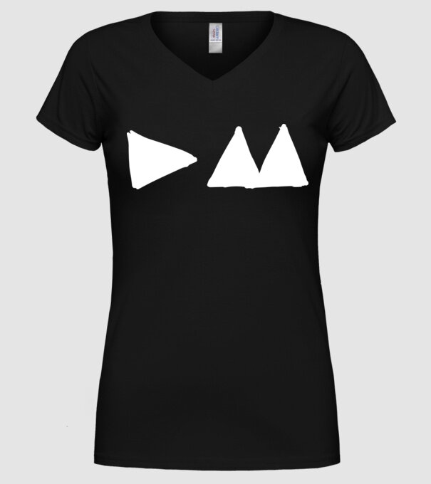 Depeche Mode triangle model negru pe tricou