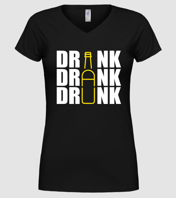 Drink drank drunk model negru pe tricou