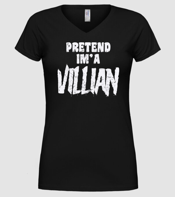Villian carnaval model negru pe tricou