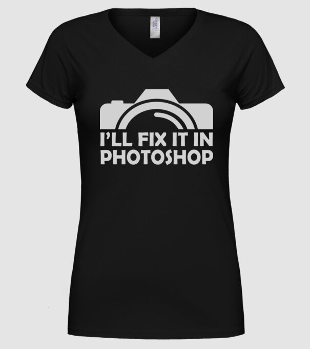 Fix in PS model negru pe tricou