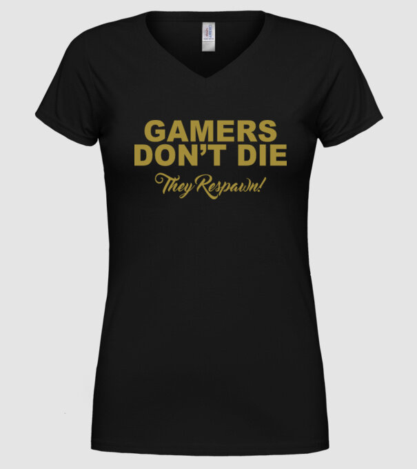 'Gamers don''t lie' model negru pe tricou